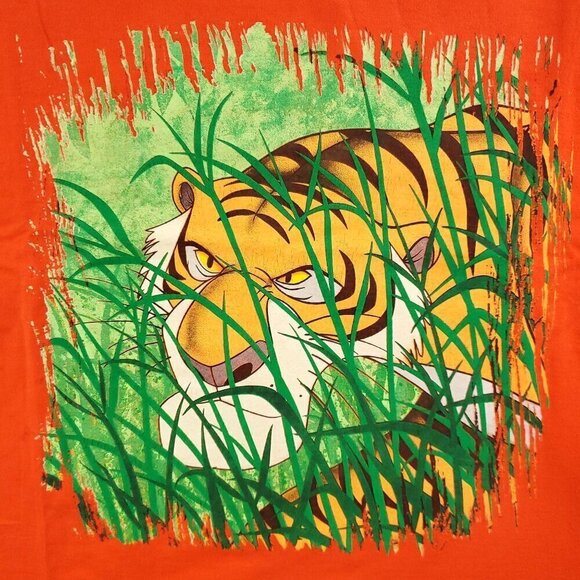 Disney Villains Vintage T-Shirt Jungle Book Shere Khan 90s USA Mickey Inc. Large - Picture 10 of 12